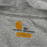 Hubble Homes Carhartt Long Sleeve T-Shirt - 2XL Grey Cotton