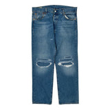 501 Levis Jeans - 36W 30L Blue Cotton