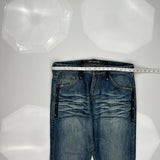 Escapism Hip Hop Jeans - 36W 34L Blue Cotton Blend