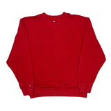 Tommy Hilfiger Sweatshirt - Medium Red Cotton