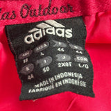 Adidas Windbreaker - Large Red Polyester