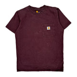 Carhartt T-Shirt - XS Burgundy Cotton