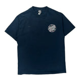 Skateboarding Santa Cruz Graphic T-Shirt - Large Navy Cotton