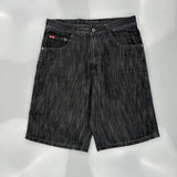 Southpole Denim Shorts - 34W 11L Black Denim