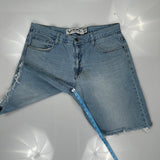 Avirex Denim Shorts - 40W 13L Light Wash Cotton