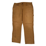 Dickies Double Knee Carpenter Trousers - 38W 30L Brown Cotton