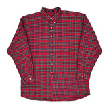 Chaps Ralph Lauren Checked Flannel Shirt - XL Red Cotton