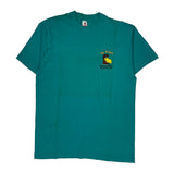 Bar & Grill Fruit Of The Loom Single Stitch T-Shirt - XL Green Cotton