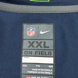 Seahawks Nike Nfl Football Jersey - 2XL Navy Polyester