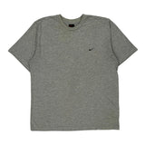 Nike T-Shirt - Large Grey Cotton