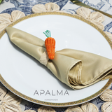 Carrot Napkin Ring - Made of Iraca Palm - Sold by Set