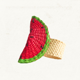 Watermelon Napkin Ring - Made of Iraca Palm - Sold by Set