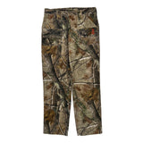 Realtree Camo Cargo Pants - 32W US 8 Camo Cotton