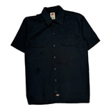 Dickies Short Sleeve Shirt - Small Black Polyester Blend