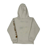 Age 8-10 Carhartt Hoodie - Small Beige Cotton