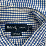 Yarmouth Ralph Lauren Checked Shirt - XL Blue Cotton