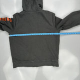 Carhartt Spellout Hoodie - Large Gray Cotton Blend