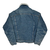 80S Made In USA Levis Sherpa Lined Denim Jacket - XL Blue Cotton