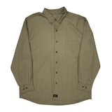 Dickies Shirt - 2XL Khaki Cotton Blend