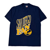 Single Stitch San Diego Fan Fruit Of The Loom Graphic T-Shirt - Large Navy Cotton