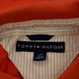 Tommy Hilfiger Polo Shirt - Large Red Cotton