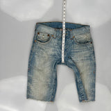 True Religion Denim Shorts - 31W 11L Light Wash Denim