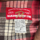 Marlboro Checked Denim Jacket - Medium Blue Cotton