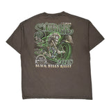 Sturgis 2018 Black Hills Rally Hot Leathers Graphic T-Shirt - 2XL Gray Cotton