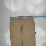 Illegal Cargo Trousers - 38W 31L Beige Cotton