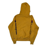 Reverse Weave Champion Spellout Hoodie - Medium Yellow Cotton