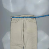 505 Levis Cord Trousers - 34″ Waist Cream Cotton Blend
