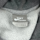 Nike Hoodie - Large Grey Cotton Blend