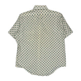 Kent Collection Arrow Polka Dot Short Sleeve Shirt - Large White Polyester Blend