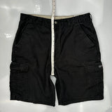Wrangler Cargo Shorts - 36W 10L Black Cotton