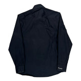 Coogi Contrast Stitch Shirt - Medium Navy Cotton