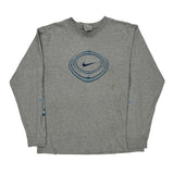 Age 14-16 Nike Long Sleeve T-Shirt - XL Grey Cotton
