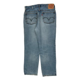 Levis Slim Fit Jeans - 34W 30L Light Wash Cotton