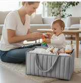 Anysort Mommy Diaper Bag Rectangular Line Pattern Basket Storage Stackers And Caddies Storage Organizer