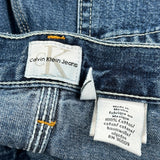 Calvin Klein Jeans Double Knee Carpenter Shorts - 28W 11L Blue Cotton