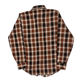 Levis Checked Flannel Shirt - Medium White Cotton