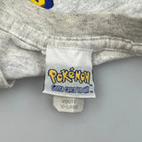 Age 14 Pikachu Pokemon Cartoon T-Shirt - XL Grey Cotton