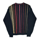 Unbranded Striped Sweater - XL Black Cotton