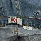 501 Levis Jeans - 32W 30L Blue Cotton