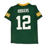 Green Bay Packers, Age 10-12 Nfl Nfl Football Jersey - Medium Green Polyester