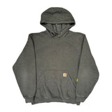 Carhartt Hoodie - Large Gray Cotton Blend