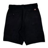 Regular Fit Dickies Chino Shorts - 30W 10L Black Cotton Blend