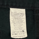 Carhartt Double Knee Carpenter Trousers - 38W 30L Black Cotton