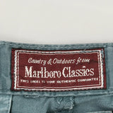 Marlboro Classics Chino Shorts - 30W 9L Green Cotton