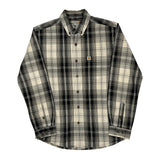 Carhartt Checked Flannel Shirt - Medium Black & White Cotton