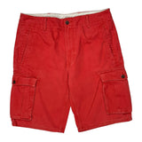 Levis Cargo Cargo Shorts - 34W 11L Red Cotton